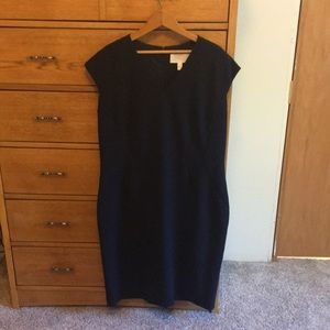 Hugo Boss Navy Sheath Dress